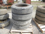 15-2: (4) 10.00-20 TRUCK TIRES AND RIMS