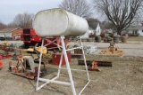 13-31: 275-GALLONS GRAVITY FLOW FUEL TANK, ON STAND