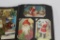 EARLY POSTCARD ALBUM, MANY HOLIDAY & SANTA CARDS, MISSING COVERS