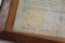 FRAMED ORIGINAL UNITED STATES LAND GRANT SIGNED BY PRESIDENT ANDREW JACKSON