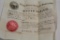 1869 OHIO APPOINTMENT DOCUMENT SIGNED BY GOV. WILLIAM DENISON TO JOHN MILLI