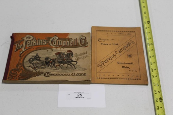 1899 THE PERKINS-CAMPBELL CO. HARNESS PRICE LIST, 9" 6.5", PLUS 1897 THE PE