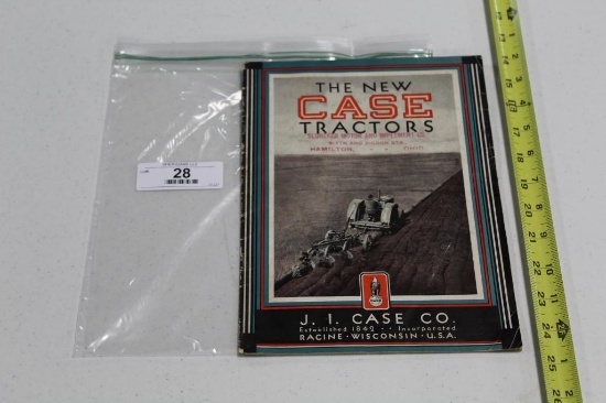 J.I. CASE TRACTOR CATALOGUE, MODEL "L" AND "C" COLOR ILLUSTRATED, 30 PAGES,