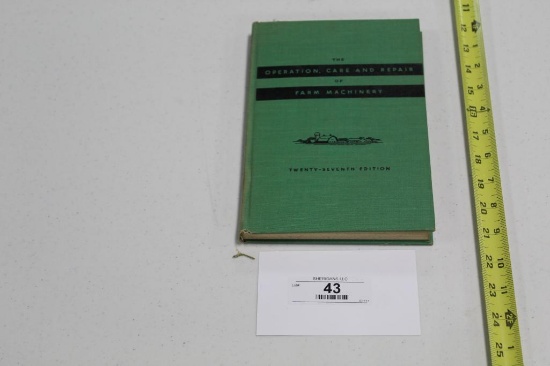 1955 JOHN DEERE OPERATION, CARE AND REPAIR MANUAL, 263 PAGES, 9" X 6"