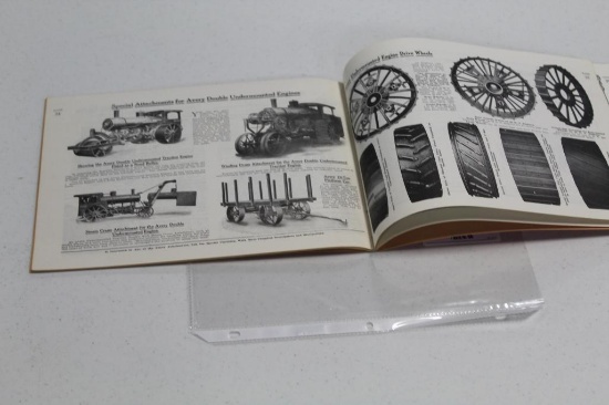 1915 AVERY STEAM TRACTION ENGINES AND ATTACHMENTS ILLUSTRATED, 32 PAGES, 8"