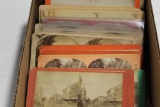 STEREOVIEWS. (45) ASSORTED AMERICAN VIEWS MOST LARGE FORMAT SEE PHOTOS