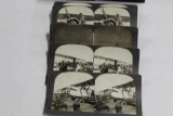 STEREOVIEW SET. (42) KEYSTONE VIEWS OF TRANSPORTATION. ZEPPELINS, BALLOONS,