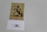 VINTAGE CABINET CARD SNAKE CHARMER, STUDIO SETTING, BY SWORDS BROS., 6.5