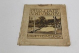 1911 OHIO STATE UNIVERSITY ARTS & CRAFTS-STYLE 5-SHEET CALENDAR WITH ILLUST