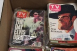 (40) 1950s-1960s TV GUIDE INCLUDING BASEBALL ISSUE, PLUS 1981 ELVIS, LIGHT