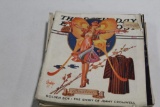 (9) 1927-1942 SATURDAY EVENING POST WITH LEYENDECKER COVERS, LIGHT WEAR