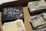 LARGE FLAT OF 300+ EARLY POSTCARDS PLUS SMALL ALBUM, INCLUDING EARLY JAPAN