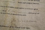 ORIGINAL UNITED STATES LAND GRANT SIGNED BY PRESIDENT JAMES MADISON, OCTOBE