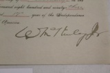 1893 OHIO APPOINTMENT DOCUMENT SIGNED BY GOV. WILLIAM MCKINLEY TO DANIEL MI