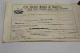 (2) UNITED STATES LAND GRANTS, 1853 & 1857, SECRETARILY SIGNED FOR JAMES PI