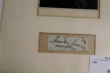 (3) LITERARY AUTOGRAPHS OF HENRY JAMES, ALEXANDER DUMAS, AND ALFRED LORD TE