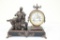 ANSONIA C. 1894 PHILOSOPHER MANTLE CLOCK, 15H X 17.5W