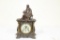ANSONIA C. 1904 MINERVA AND FIGURE #1139, MANTLE CLOCK, 10.25H X 11.5W (SMALL LOSS TO PORCELAIN DIAL