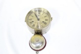 SETH THOMAS BRASS WALL CLOCK, ONE-DAY LEVER, 10H (NOT WORKING)
