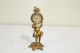 NEW HAVEN CLOCK CO. USA CUPID NOVELTY CLOCK, SIGNED J.F. NEW YORK, 10H
