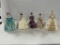 (5) FLORENCE FIGURINES INCLUDING SCARLETT, MARIE ANTOINETTE, DOUGLAS, RHETT