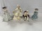 (4) FLORENCE FIGURINES INCLUDING EDWARD, MEG, JUDY AND LOUIS XVI