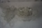 LARGE CUT GLASS SERVING BOWL, (6) VARIOUS DESIGN TUMBLERS