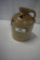 1-GALLON CROCK WITH TOBACCO SPIT DECORATION