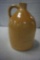 1-GALLON EMBOSSED J. FISHER, LYONS, N.Y., CROCK