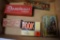 FLAT OF GAMES INCLUDING DOMINOES, ROOK, CHECKERS, STANDARD AUTHORS BY MCGLO
