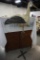 LARGE METAL FOLK ART SHORE BIRD ON STAND, 3' X 33