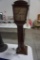 ANSONIA MAHOGANY SWINGING CLOCK, 23.5