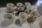 (9) SHAVING MUGS, CONDUCTOR MISSING A HANDLE