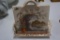 LARGE HILL POTTERY RUSTIC PATTERN CHEESE OR BUTTER SAVER, 9