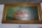 FINE OIL ON BOARD STILL LIFE OF BASKET WITH CHERRIES FRAMED, 18