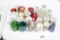 (29) TOOTHPICK HOLDERS IN VARIOUS PORCELAIN GLASS,WEDGEWOOD, CRANBERRY