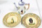 (3) PCS QUIMPER INCLUDING (2) PLATES AND TEAPOT