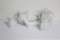 (5) PCS IRONSTONE INCLUDING COFFEE POT, (2) PITCHERS, GRAVY BOAT, SUGAR CON