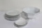 LARGE IRONSTONE TUREEN, (7) LARGE IRONSTONE PLATES, (3) SMALL IRONSTONE PLA