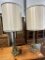 PAIR OF 60'S OR 70'S FIGURAL TABLE LAMPS, 40