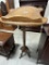 MODERN OAK MUSIC STAND, LION'S HEAD FEET WITH SOME DAMAGE, 51