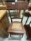 PAIR OF OAK PRESSED BACK CANED SEAT CHAIRS