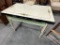 HARD-TO-FIND SELLERS ART DECO FOUR COLORED PORCELAIN TOP TABLE WITH EXTENSI