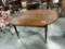 EARLY PINE 2-DRW SPLAYED LEG WORK TABLE, 46
