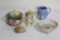 (5) PCS CHINA INCLUDING BAVARIAN HANDPAINTED CRACKER JAR, PAINTED BOWL, WED