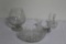 (6) PCS GLASS INCLUDING ADVERTISING PIECE FROM FORT WAYNE OUTFITTERS, CRUET
