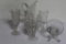 (5) PCS INCLUDING ART GLASS VASE, LARGE CORNUCOPIA, (2) CELERY, LARGE PITCH