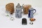 (15) ITEMS INCLUDING BEER STEINS, SULFIDE LAMB MARBLE, MARBLE TAHIKI, WOODE