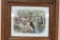NICE VICTORIAN PRINT SIGNED DEBAT-TOMSON IN OAK CARVED FRAME, 29