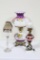 NICE FLORAL GONE WITH THE WIND-STYLE LAMP, 20